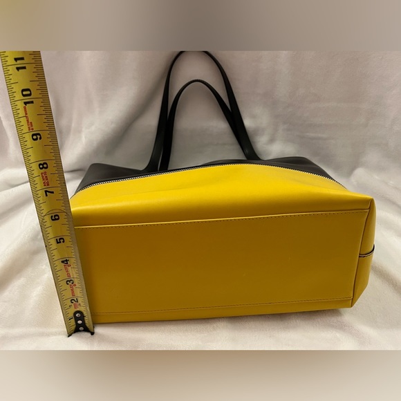 Gianni Notaro Black & Yellow Satchel/Tote with removable insert and Dust Bag - Picture 4 of 16